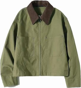 Blouson Bomber Décontracté Homme Printemps en Satin Polyester/Coton Imperméable Coupe-Vent Respirant Couleur Personnalisable Style Athlétique Universitaire - Product Image 1