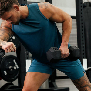 Wholesale High Quality Fitness Bodybuilding Undershirt Gym tank Tops Men's Singlet Men Cotton <b>Vests</b> - Product Image 2