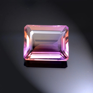 Ametrina AAA+ de 15x18 mm, piedra facetada de corte octogonal, ametrina bicolor natural, piedra preciosa semipreciosa suelta, corte octogonal para joyería. - Product Image 3