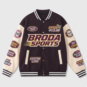 OEM Custom Vintage Motorsport <b>Jacket</b> Cotton Racing Bomber <b>Jacket</b> <b>NASCAR</b> F1 Style Embroidery Patch Logo Streetwear Apparel Custom - Product Image 1