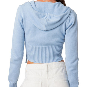 Sudadera con capucha corta para mujer, estilo urbano, transpirable, informal, de invierno, personalizada, muy vendida. - Product Image 6