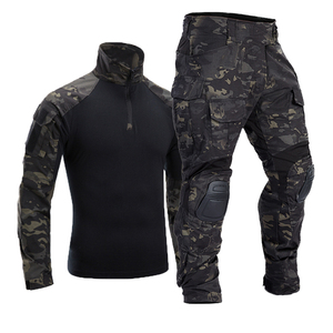 Custom Camouflage Uniform Breathable 100% Cotton Custom Logo Embroidery Outdoor Sports Training Outfit Factory Wholesale Supply - Product Image 2