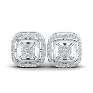 REYES Personalized 925 Sterling <b>Silver</b> Moissanite Screw Back <b>Stud</b> Earrings Hip Hop Birthday Gifts Fine Jewelry For Women - Product Image 2