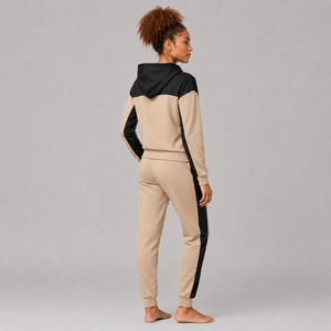 Survêtement d'hiver personnalisé pour femme, haute qualité, design 2-en-1, respirant, 100 % polyester, nouvelle mode sportive - Product Image 3