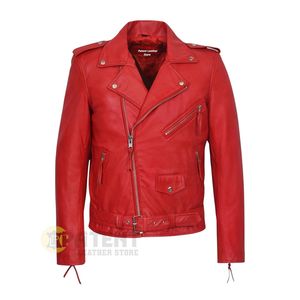Veste en cuir confortable, légère, respirante et à séchage rapide, avec logo personnalisé, design personnalisé, vêtements de sport, moto, course automobile, plus - Product Image 1