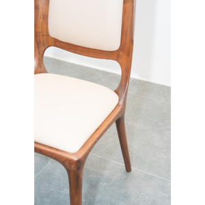 Chaise de salle à manger moderne pour la maison et la cuisine, chaise en bois rembourrée avec dossier pour la maison et le bureau, prix de gros PISANO - Product Image 6
