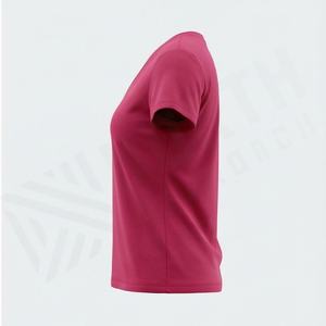 เสื้อยืดคอกว้างทรงบ็อกซ์สั้น สีตามสั่งสำหรับผู้หญิง ผ้าฝ้ายออร์แกนิคหรูหรา ผ่านการซักก่อนส่งออก มาตรฐาน GOTS เนื้อผ้านุ่ม ระบายอากาศได้ดี ทรงหลวมสบาย - Product Image 3