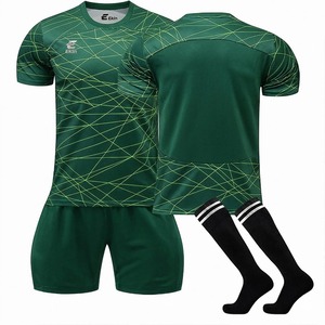 Uniformes de Fútbol Personalizados al por Mayor de Alta Calidad, Ropa de Entrenamiento Verde, Uniformes Deportivos de Secado Rápido para Hombre - Product Image 1