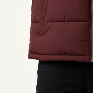 Men's Winter Puffer Jacket Hooded Zip Up <b>Coat</b> Windproof Polyester Wholesale Supplier Factory Direct - Product Image 6