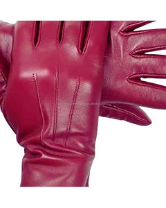 Gants d'hiver pour hommes en cuir véritable 100% avec compatibilité avec écran tactile OEM Logo personnalisé Support pour les sports et les voyages Vente en gros - Product Image 4