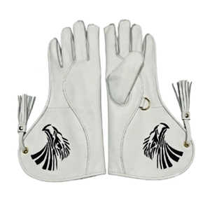 Guantes de Cetrería Hechos a Medida con Diseño Personalizado, Material de Cuero Completo, Guantes para Halcón y Accesorios de Caza Hechos en Pakistán - Product Image 1