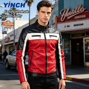 <span class=keywords><strong>Veste</strong></span> en <span class=keywords><strong>cuir</strong></span> pour <span class=keywords><strong>homme</strong></span> de haute qualité, personnalisée, élégante, style motard, avec <span class=keywords><strong>fourrure</strong></span> en PU épaisse, style décontracté pour l'automne - Product Image 1