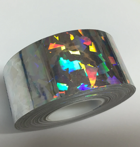 Cinta Holográfica Multicolor con Efecto Hielo Roto, Tira Adhesiva Reflectante para Manualidades, Decoración de Empaques, Resistente a Desgarros - Product Image 4