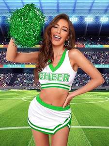 Ventes chaudes, uniformes de cheerleading personnalisés pour jeunes filles, costumes de cheerleaders d'équipe scolaire, tenues de fantaisie pour femmes pour le musical - Product Image 6