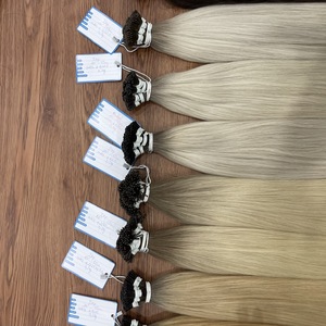 Extensiones de cabello Remy alineadas con cutícula de cabello humano vietnamita I Tip de alta calidad, suministro al por mayor - Product Image 5