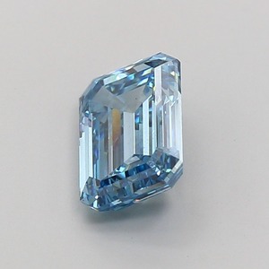 Diamant de laboratoire taille émeraude 1,84 carat, bleu vif fantaisie, VS2, excellente qualité de polissage, pierre précieuse CVD premium, stock DL9 20100 - Product Image 3