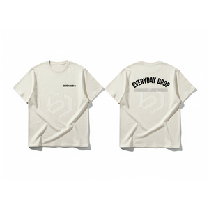 เสื้อยืดแขนสั้นสีเทาสำหรับผู้ชาย คอกลม ทรงปกติ พิมพ์ลายตัวอักษร ผ้าฝ้ายเจอร์ซีย์ 100% ระบายอากาศได้ดี - Product Image 2