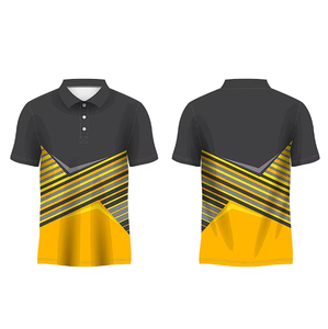 Chemise à manches courtes en polyester tricoté pour homme, avec poche, séchage rapide, respirante, anti-plis, décontractée, pour le golf, la course à pied, le sport, motif uni - Product Image 4