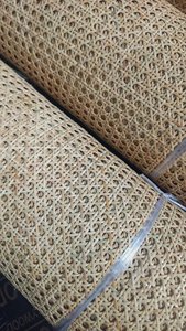 <b>Blue</b> Lotus 100% Natural Rattan Cane Webbing Mesh <b>Roll</b> 2-3M Length Round Shape for Furniture and DIY Projects - Product Image 4
