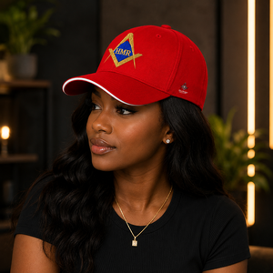 Casquettes de baseball d'été bicolores personnalisées pour femmes, tenue maçonnique héritage, vêtements grecs, sororité, confrérie - Product Image 3