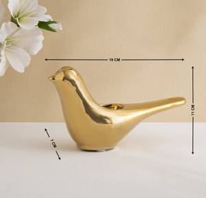 Portavelas de Lujo Sparrow Golden Bird, Ecológico, Duradero, Hecho a Mano, de Latón, Decoración para el Hogar, Mesa, Pascua, Navidad - Product Image 3