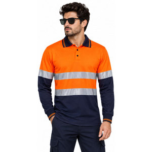 Camiseta y Polo de Trabajo Reflectantes Impermeables de Alta Visibilidad ANSI Clase 3 de Mangoes Fashion para Seguridad en Exteriores - Product Image 2