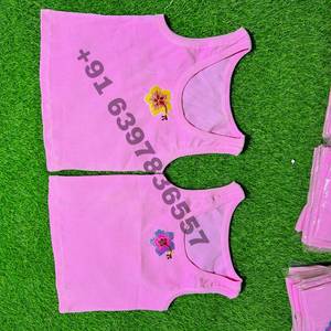 Top corto de algodón acanalado con motivo floral bordado para mujer, sin mangas, estilo chaleco de punto acanalado, ropa de verano, proveedor al por mayor - Product Image 4