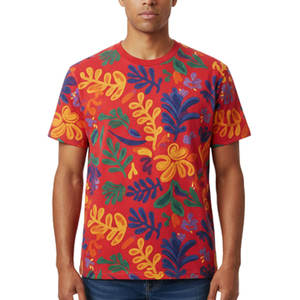 Camisetas Bordadas de Algodón 100% Hechas a Medida con Estilo Único, Color Sólido, Transpirables y de Secado Rápido para Hombre, en Venta en Línea - Product Image 1