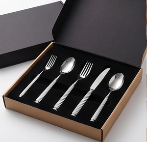 Classic Stainless Steel Flatware Set With Mirror Polish <b>Knife</b> <b>Fork</b> Spoon Tableware For Wedding Use <b>And</b> Dining Use - Product Image 6