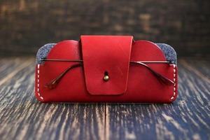 Étui à lunettes de soleil de luxe en cuir pleine fleur vintage, résistant à l'eau, léger, durable, avec doublure douce, protection pour lunettes, vente en gros - Product Image 2