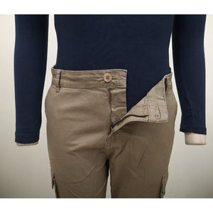 Pantalones Largos de Sarga Elástica para Hombre, Corte Ajustado, Casuales, Cómodos, Tejido Flexible, Perfectos para la Oficina, Viajes y Uso Diario Elegante - Product Image 6