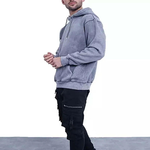 Sudaderas con Capucha para Hombre, Estilo Casual de Invierno, Lavado Ácido, 100% Algodón, Precio al por Mayor, de la Mejor Calidad - Product Image 3