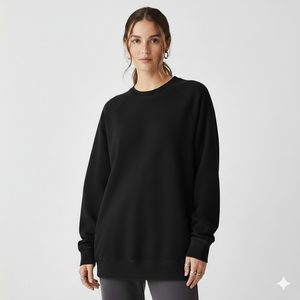 Sudadera Holgada para Mujer, Suave al Tacto, Informal de Invierno, Manga Larga, Estilo Urbano Moderno - Product Image 1