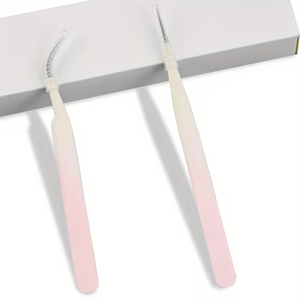 High Precision Volume & Isolation Tweezers Beauty Tools For Eyelash Extensions Wholesale Custom Printed Gold Lash Tweezers - Product Image 1