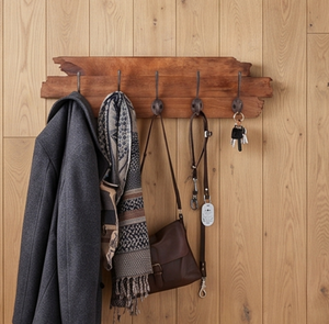 Premium Metal <b>Hook</b> With Wooden Base Perfect For Minimalist Home Decorative Storage And Practical Organization - Product Image 6