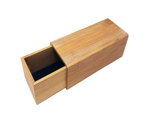 Contenedor de Almacenamiento Rectangular de Bambú con Dos Compartimentos para el Hogar - Product Image 5