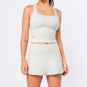 Uniformes y Faldas de Tenis para Mujer al por Mayor, Alta Calidad, 100% Poliéster, Tallas Grandes, Transpirables, Ropa Deportiva de Tenis Personalizada para Mujer - Product Image 6