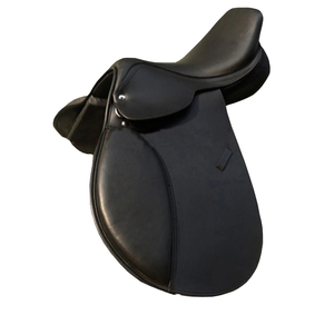 Selle d'équitation professionnelle en cuir noir pour dressage, accessoires équestres personnalisables, qualité OEM économique - Product Image 1