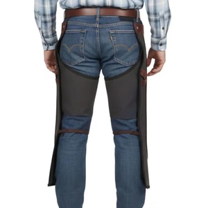 Chaps de fermeur professionnel en cuir de vachette, réglables, pour le sablage des sabots, protection des jambes, outil de travail - Product Image 5