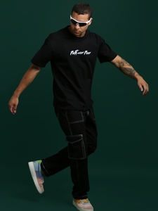 T-shirt Polo Homme 100% Coton Oversize Bleu Uni Imprimé Doux Confortable Style Fitness Manches Courtes Streetwear Tricoté - Product Image 1