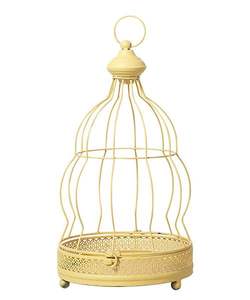 Jaula para Pájaros de Hierro con Diseño Elegante y Estructura Duradera para Decoración de Hogar, Jardín, Balcón e Interiores - Product Image 1