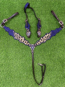 Nouvelle Selle de Cheval de Qualité Supérieure en Cuir, Modèle Western, avec Têtière et Collier de Poitrail Personnalisés en Pierre – Collection 2026 à Succès - Product Image 5