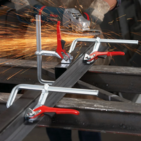 Pince à barre à cliquet industrielle réglable en métal, à dégagement rapide, plage de serrage étendue, outil de fixation robuste, fourniture du fabricant
