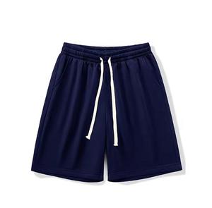 Pantalones Cortos Bermuda Casuales para Hombre, de Color Sólido, con Cordón Ajustable, Cintura Media, Transpirables, en Negro y Gris, 100% Algodón, de Secado Rápido - Product Image 6