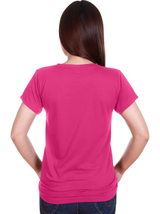 <b>Women's</b> <b>Yellow</b> Crew Neck Short Sleeve <b>T</b>-<b>Shirt</b> Regular Fit Solid Color Casual 100% Cotton Breathable Eco-Friendly Anti-UV Spring - Product Image 2