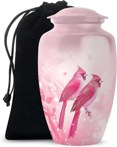 Urnas de Cremación de Latón para Adultos, Estilo Indio Hechas a Mano, Urnas Funerarias Decorativas Verdes para Hombre y Mujer, Marca SWH - Product Image 1