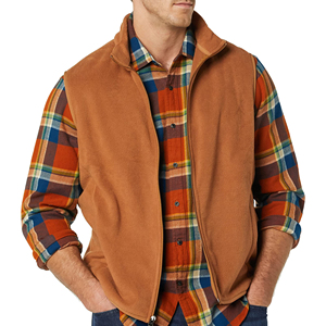 Chaleco de Forro Polar para Hombre, Cálido y Fácil de Usar, con Cierre Completo, Doble Color Sólido, Transpirable, de Secado Rápido, Diseño Personalizado, Precio Bajo - Product Image 6