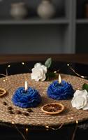 Lilin Aroma Bunga Mawar 3D Buatan Tangan Mewah, Lilin Kedelai Tanpa Api, Tidak Beracun, Ramah Lingkungan, Tahan Lama, Seni, Hari Valentine