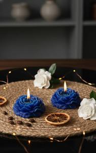 Bougie parfumée artisanale de luxe en forme de rose 3D, cire de soja, sans flamme, non toxique, respectueuse de l'environnement, pour les cadeaux de mariage, vente en gros - Product Image 2