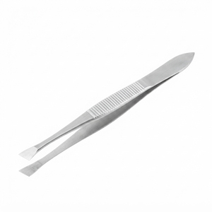 Pinzas Oftálmicas de Acero Inoxidable, Instrumento de Punta Fina de Precisión Microquirúrgica para la Eliminación de Pestañas y Cirugía Ocular - Product Image 1